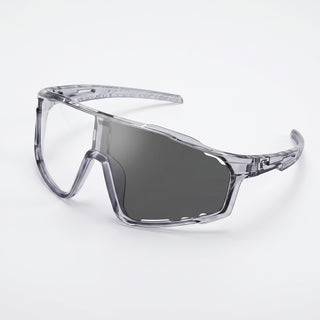 Apex Photochromatic Shield - Crystal Grey translucent frame