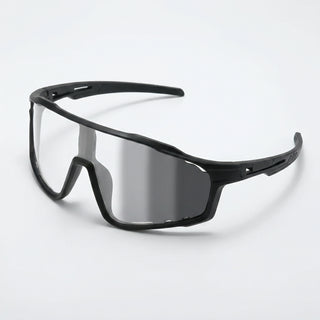Apex Photochromatic Shield - Matte Black with photochromatic lens clear