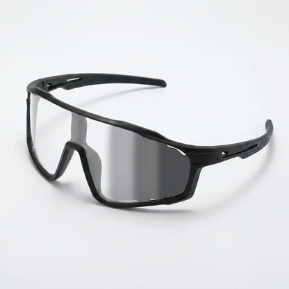 Apex Photochromatic Shield - Matte Black with photochromatic lens clear