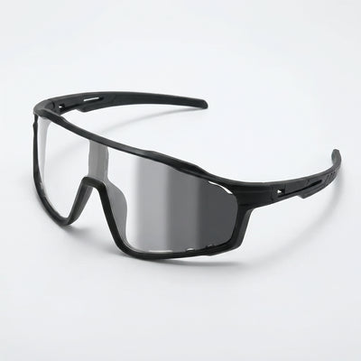 Apex Photochromatic Shield - Matte Black with photochromatic lens clear