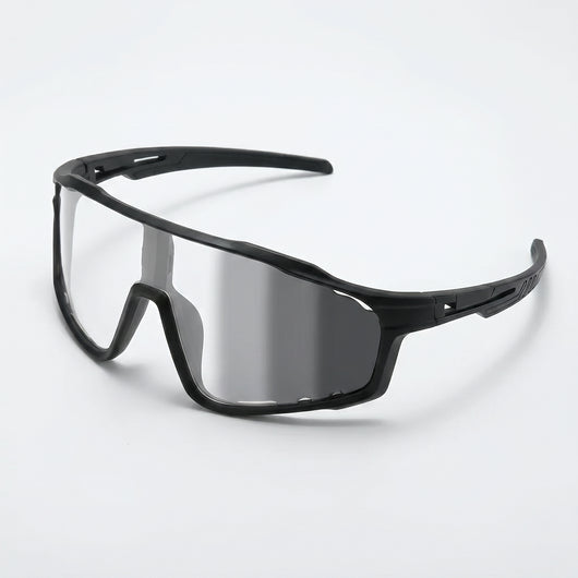Apex Photochromatic Shield - Matte Black with photochromatic lens clear