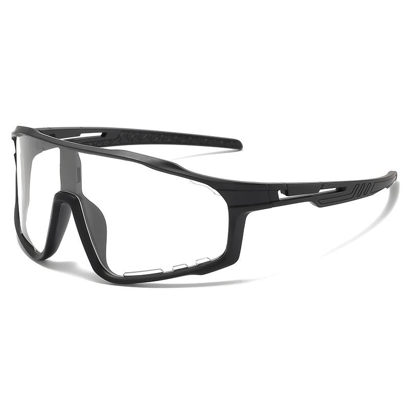 Apex Photochromatic Shield - matte black wraparound shield front view