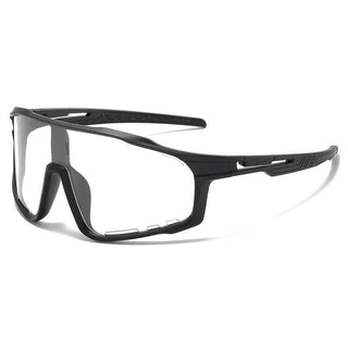 Apex Photochromatic Shield - matte black wraparound shield front view