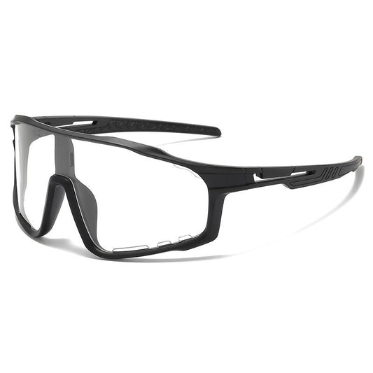 Apex Photochromatic Shield - matte black wraparound shield front view