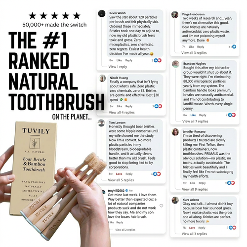 Boar Bristle Toothbrush