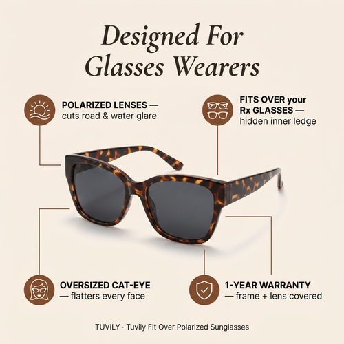 Tuvily Fit Over Polarized Sunglasses