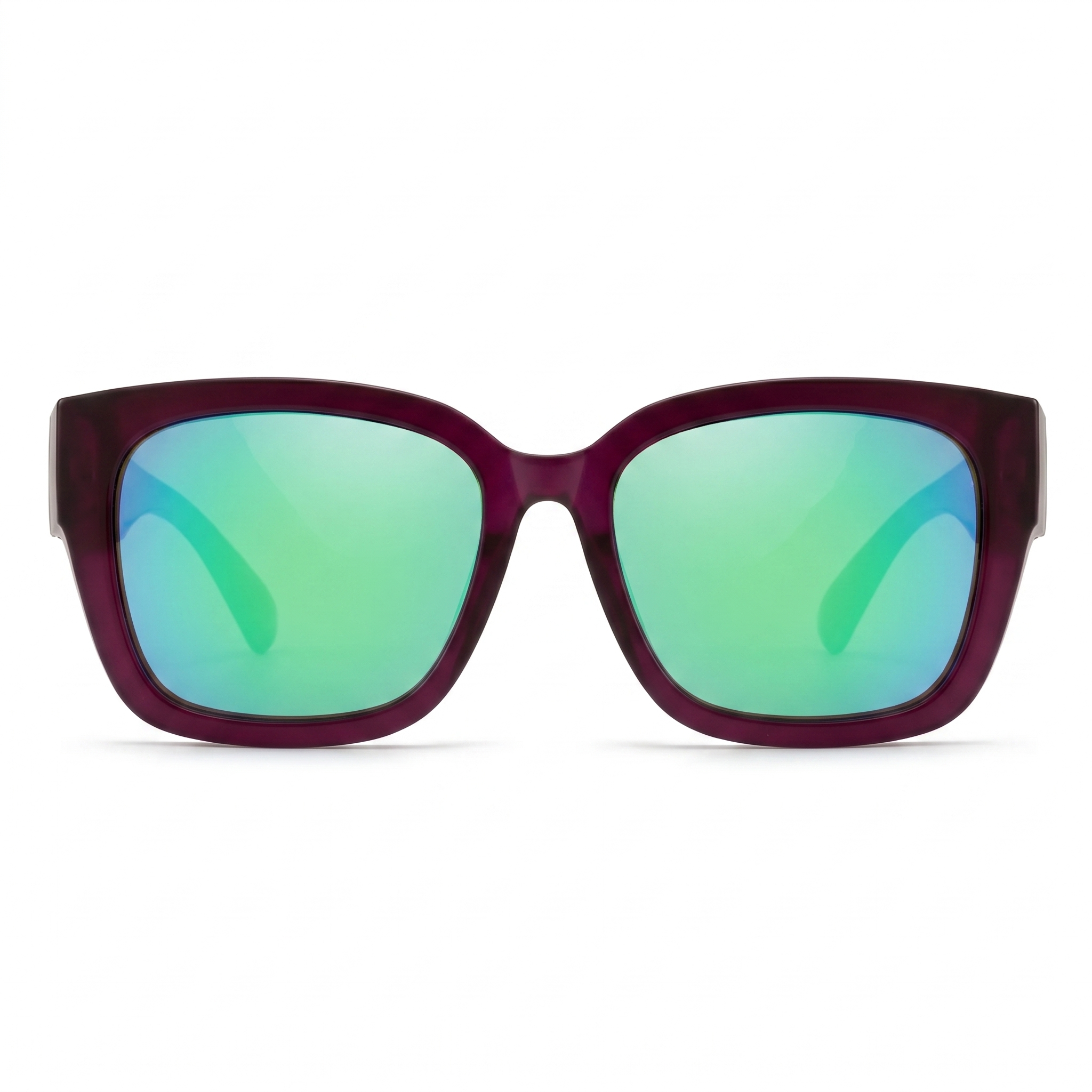 Tuvily Fit Over — Sunset Mirror (Burgundy + Emerald Mirror)