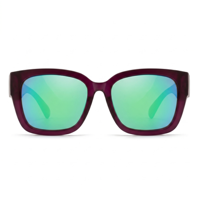 Tuvily Fit Over — Sunset Mirror (Burgundy + Emerald Mirror)